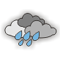 Overcast with moderate rain