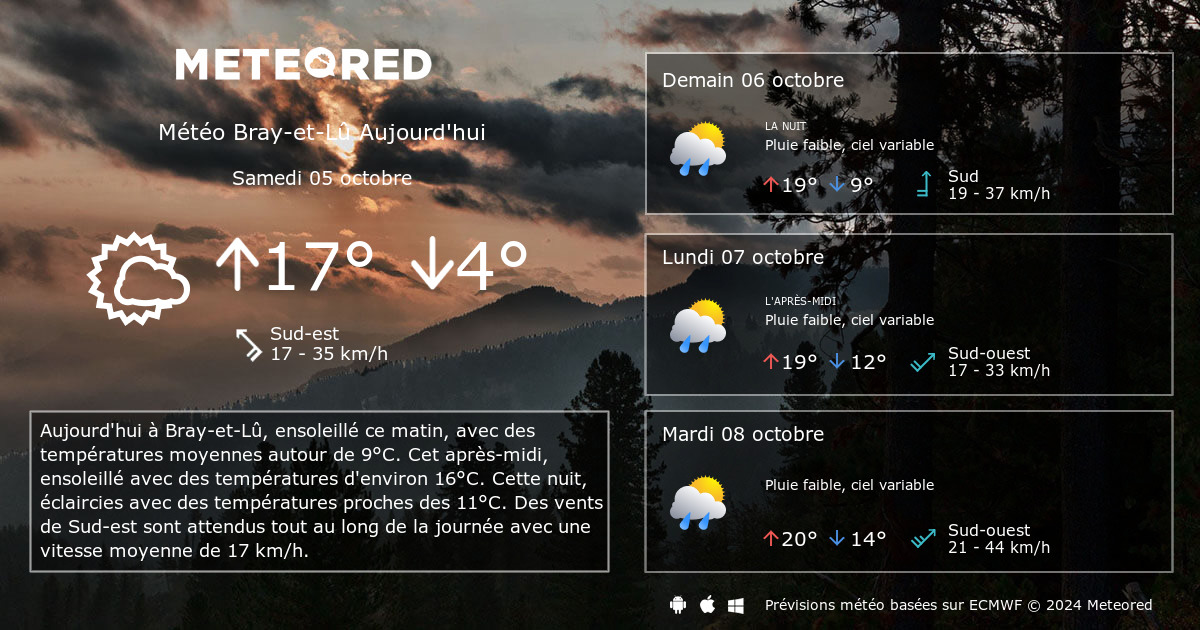 météo france bray et lu - météo bray et lu